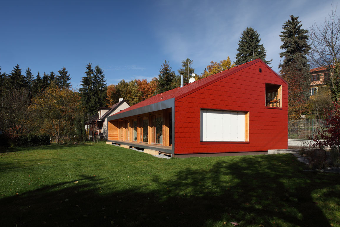 捷克 Ladvi 独栋家庭住宅 | “一栋住宅中的住宅”-32