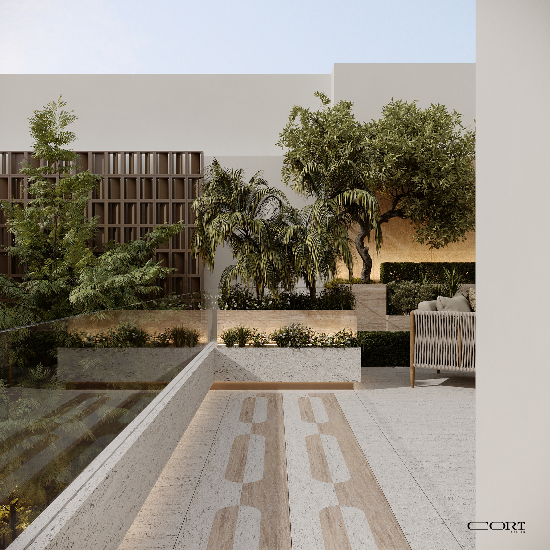 私人别墅景观设计丨沙特阿拉伯利雅得丨CORT Design-19