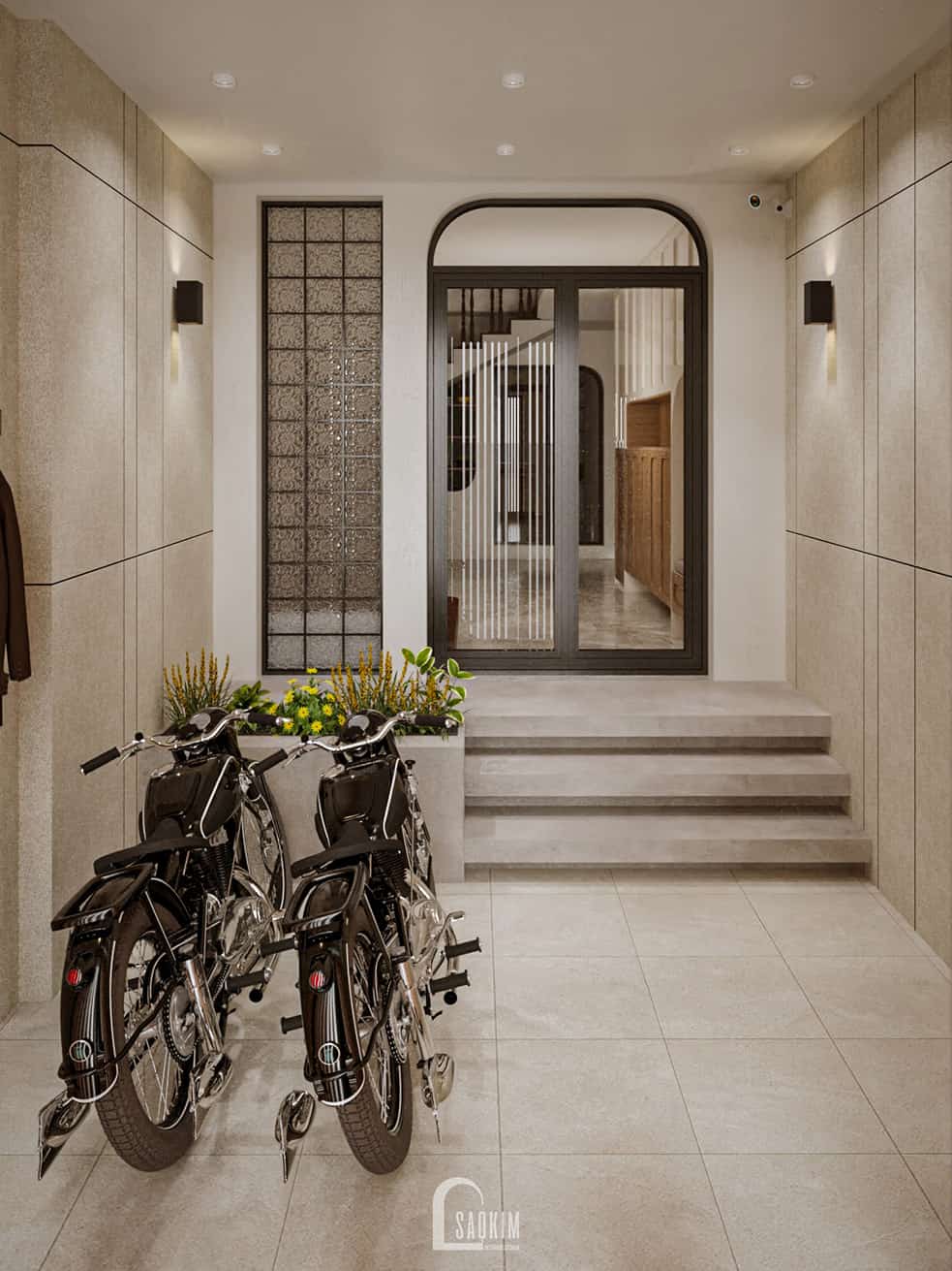 50m² 5 层Japandi风格联排别墅设计丨越南河内-4