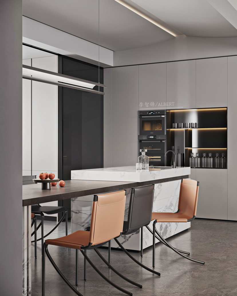 现代极简别墅丨李智锋-7