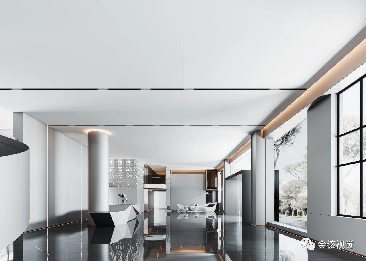 冷色系|工装效果图方案-0