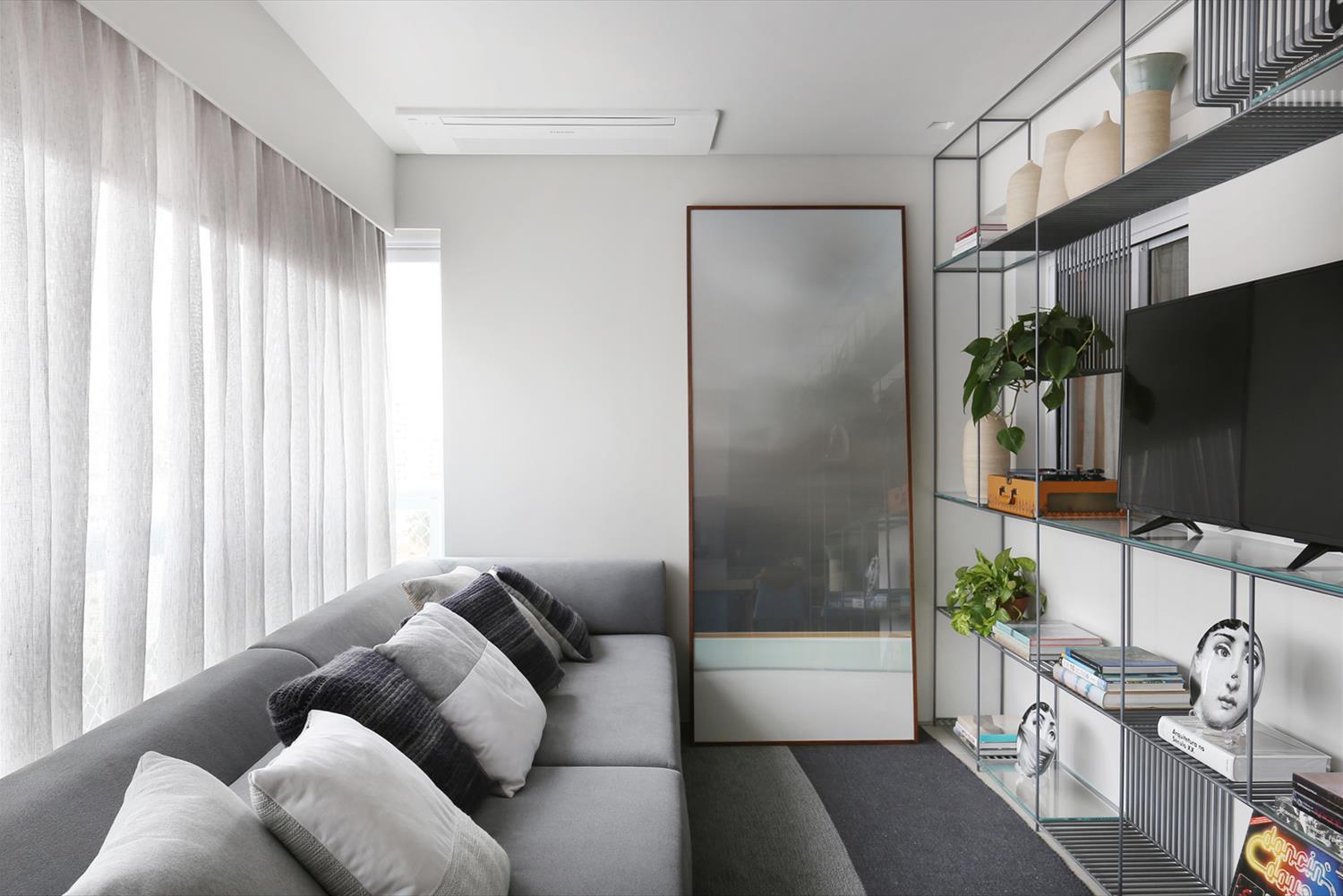 巴西简约公寓,混凝土与生活艺术的融合-1