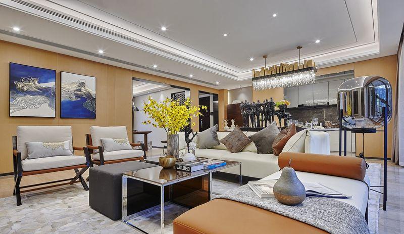 重庆融创春晖十里售楼部样板房 | 现代东方美学融合之作-37