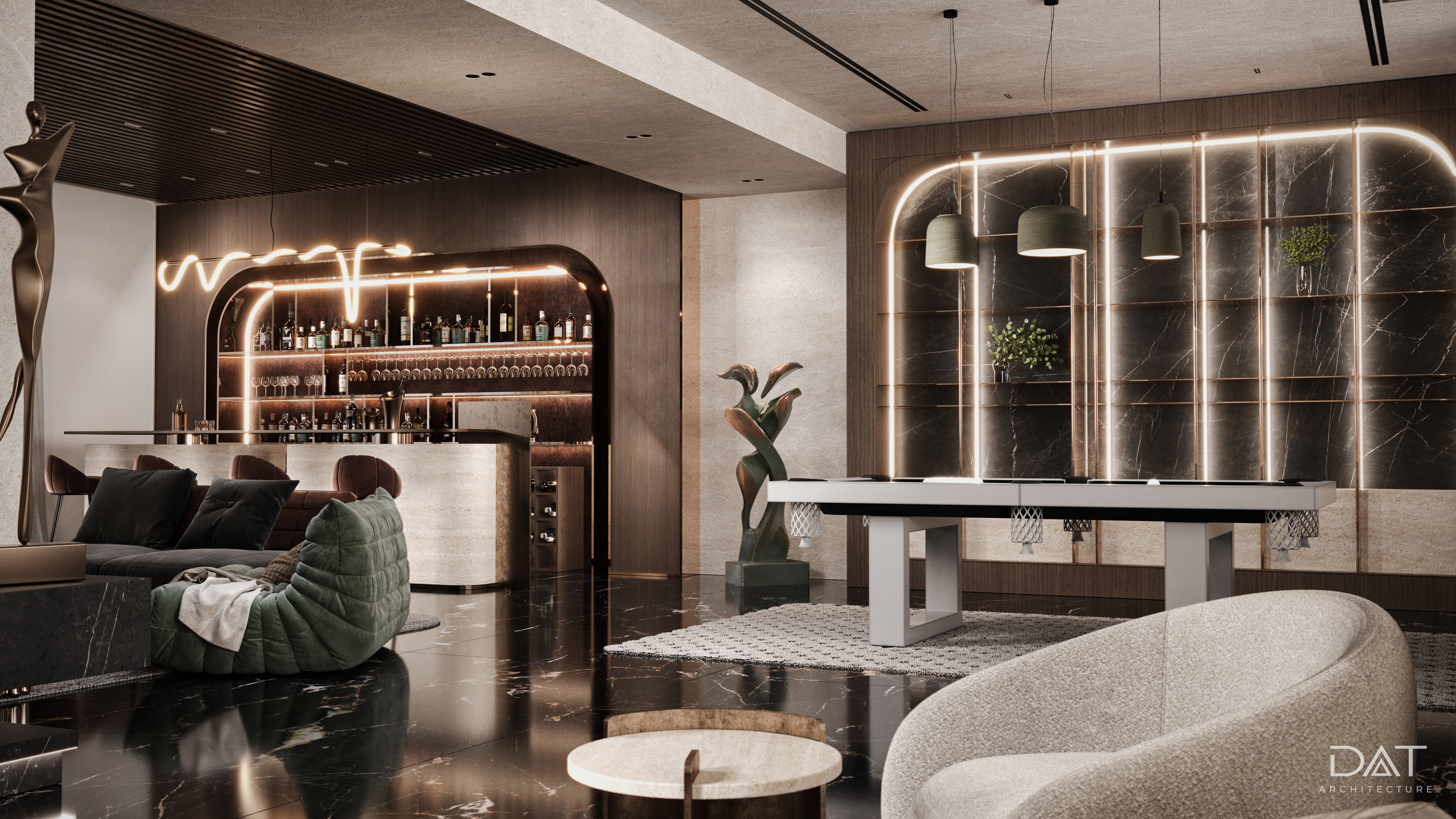 轻奢别墅丨阿联酋迪拜丨DAT Architecture-8