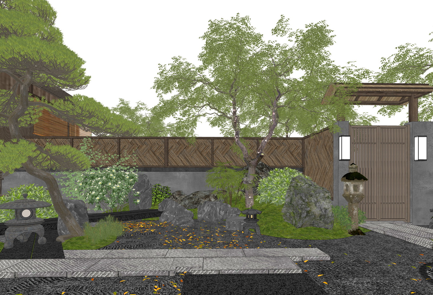 日式庭院景观-7