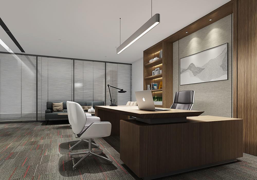 自豪药业现代简约办公室设计-4