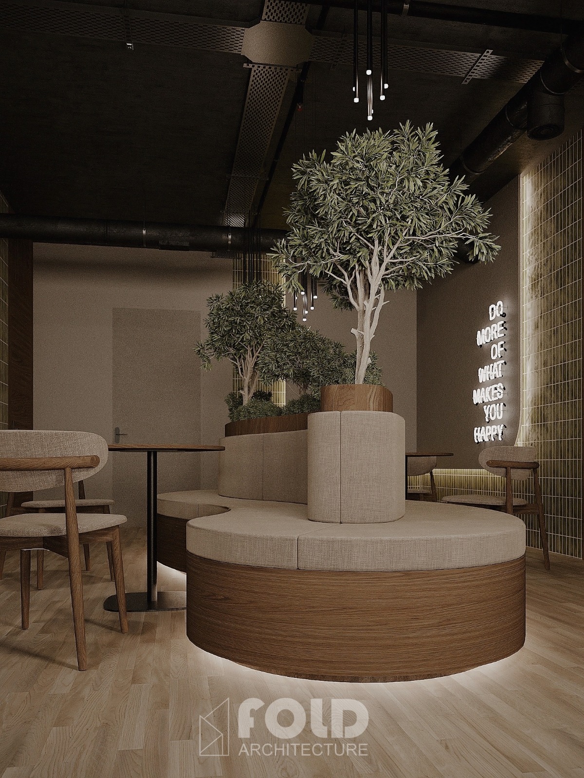 Warm Industrial Restaurant Concept-8