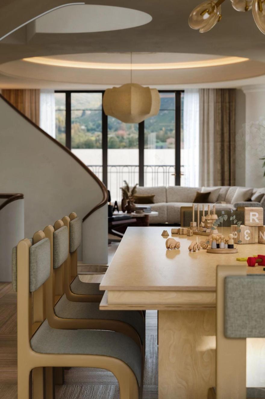 美及设计 · 重庆紫檀庄园1300m²曲境别墅丨中国重庆丨美及空间设计-41