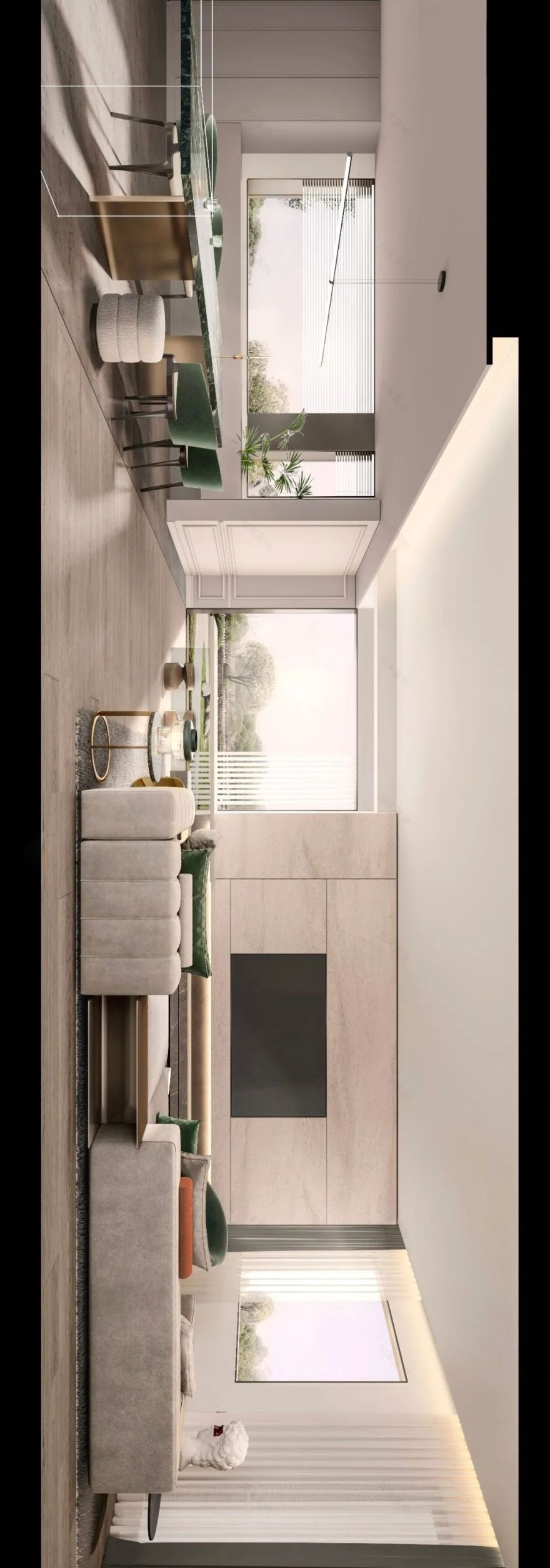 首发.璞凡设计|团泊湖350㎡别墅,完美诠释当代美学-16