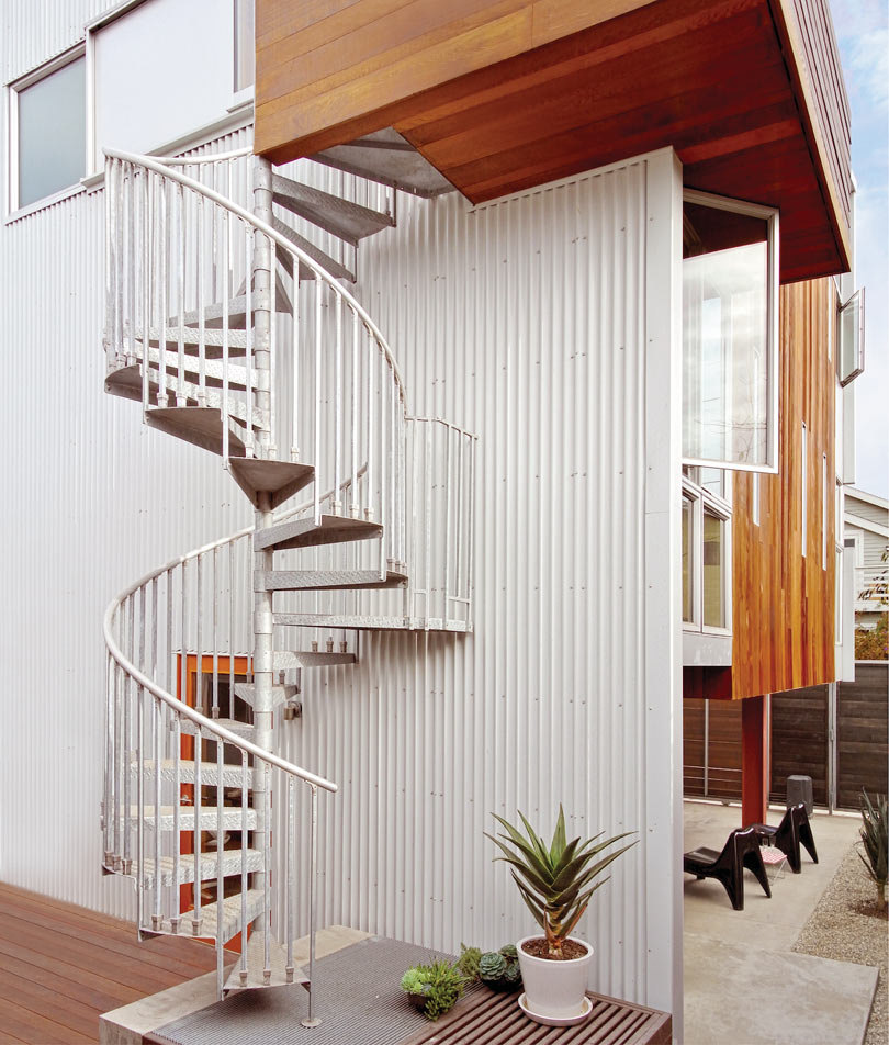 加州威尼斯斜梯形屋顶住宅-2