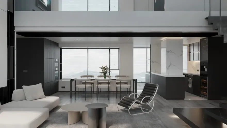 黑白象限 · 深圳光明星河天地 240㎡低奢经典家居设计丨中国深圳-21