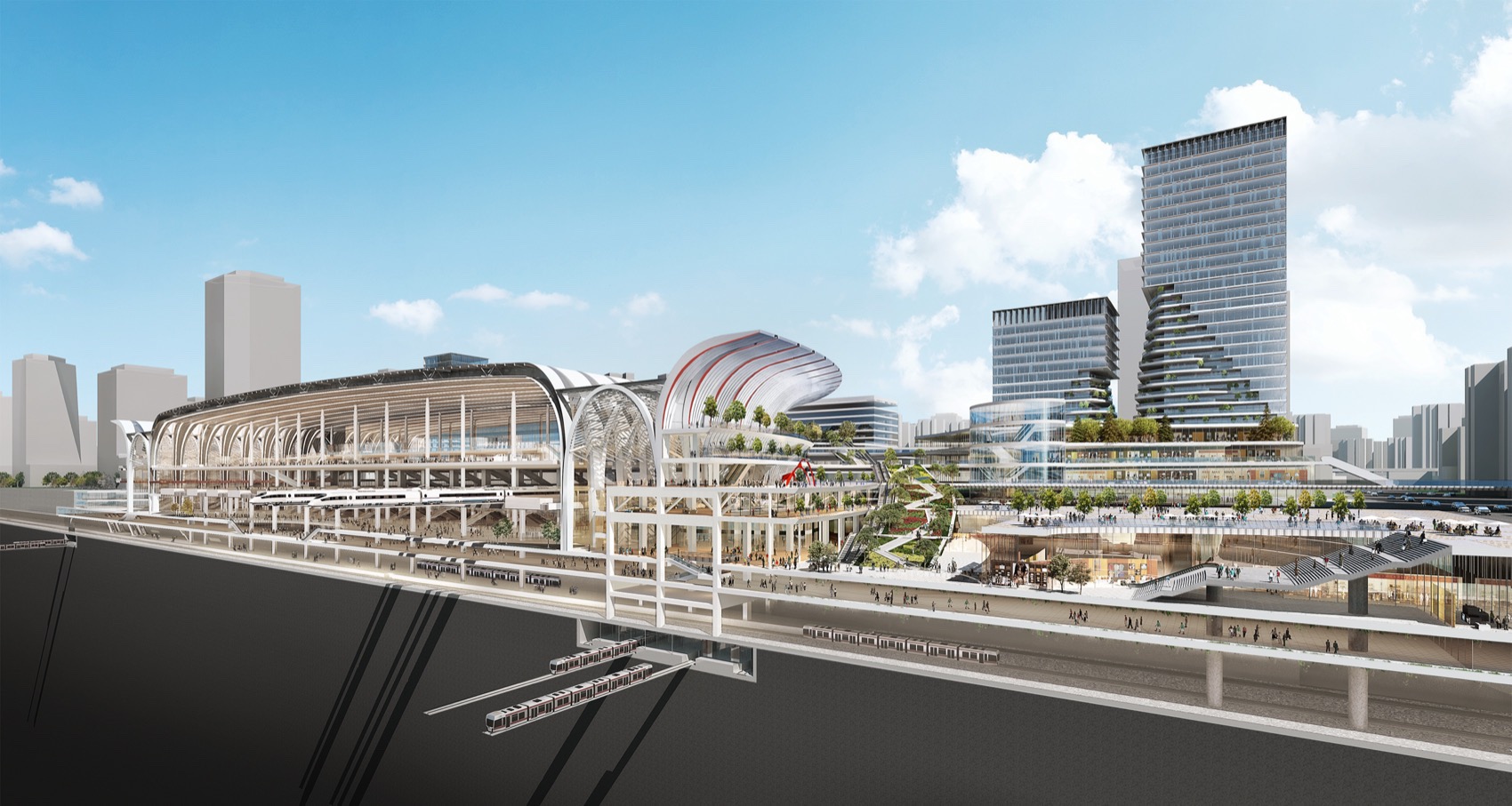 广州白云站TOD丨中国广州丨日建设计-37