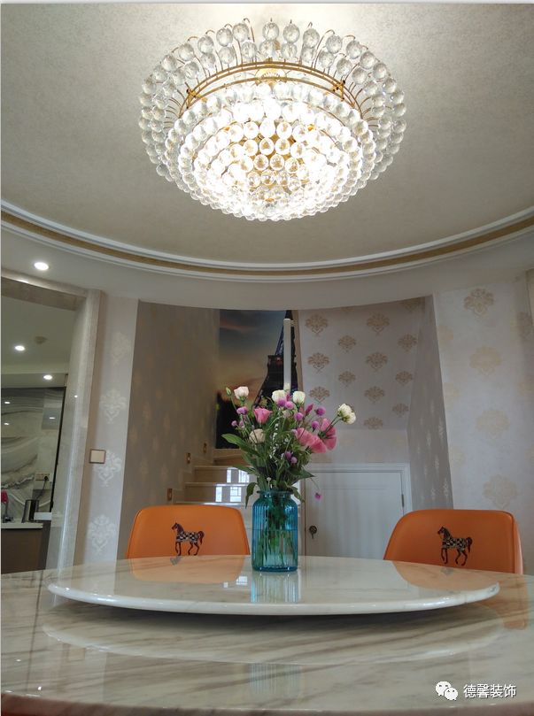 广州珠江美景的法式橙意家居设计-24