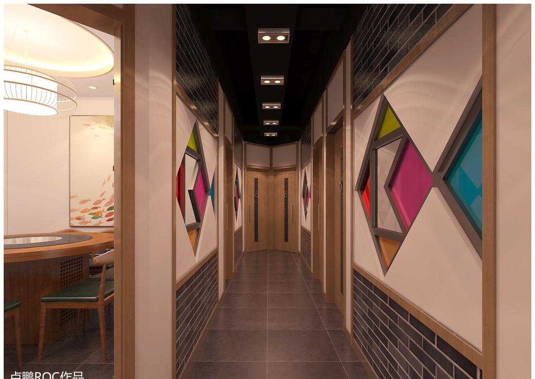 济南斗鱼阁鱼火锅,卢鹏(ROC LU)设计诠释独特室内风格-10