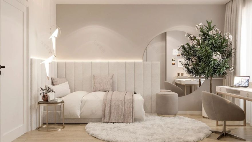 现代简洁的轻奢公寓-47