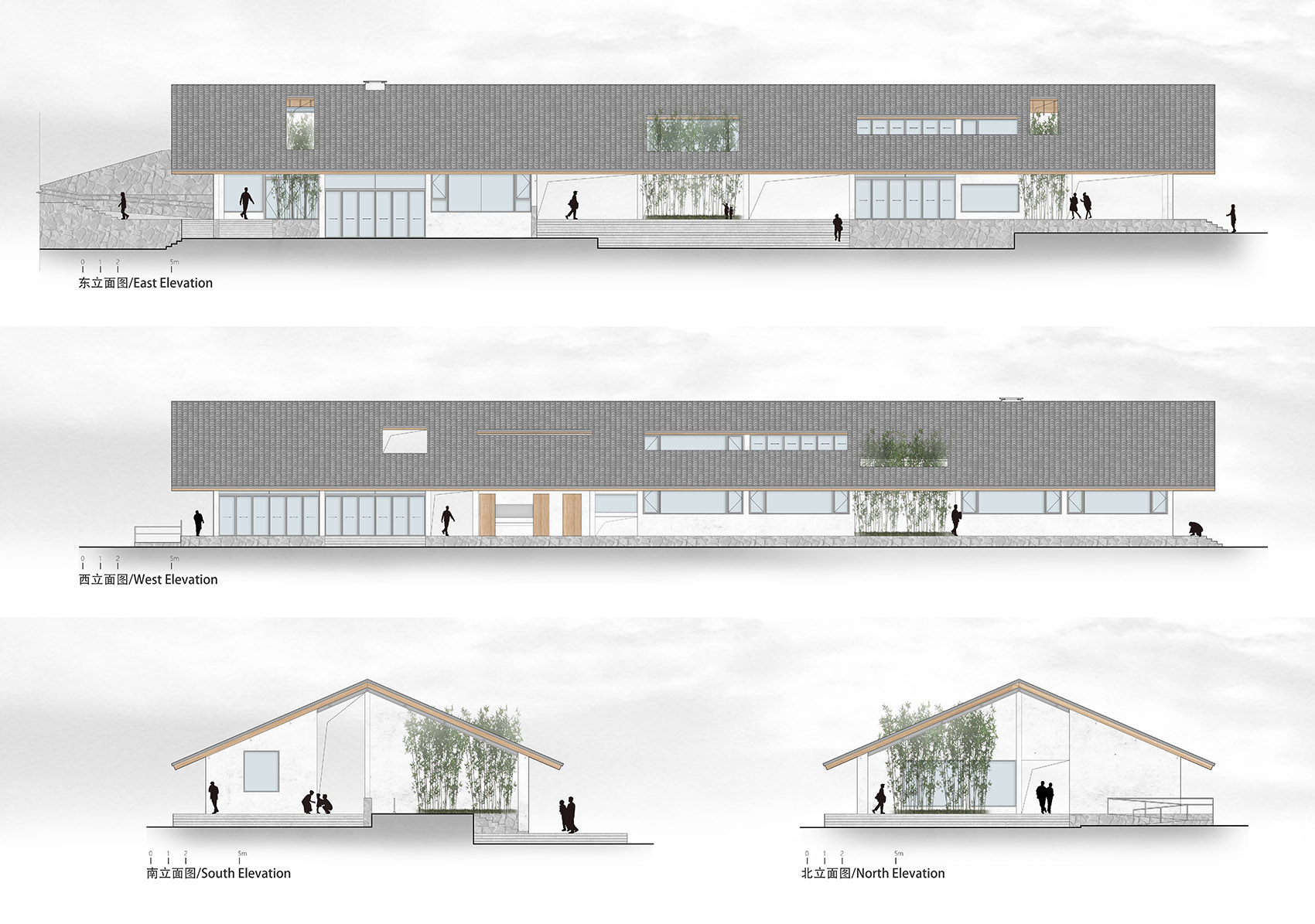 乐山东林村镇文化中心 | 传统与现代交融的乡村社交空间-110