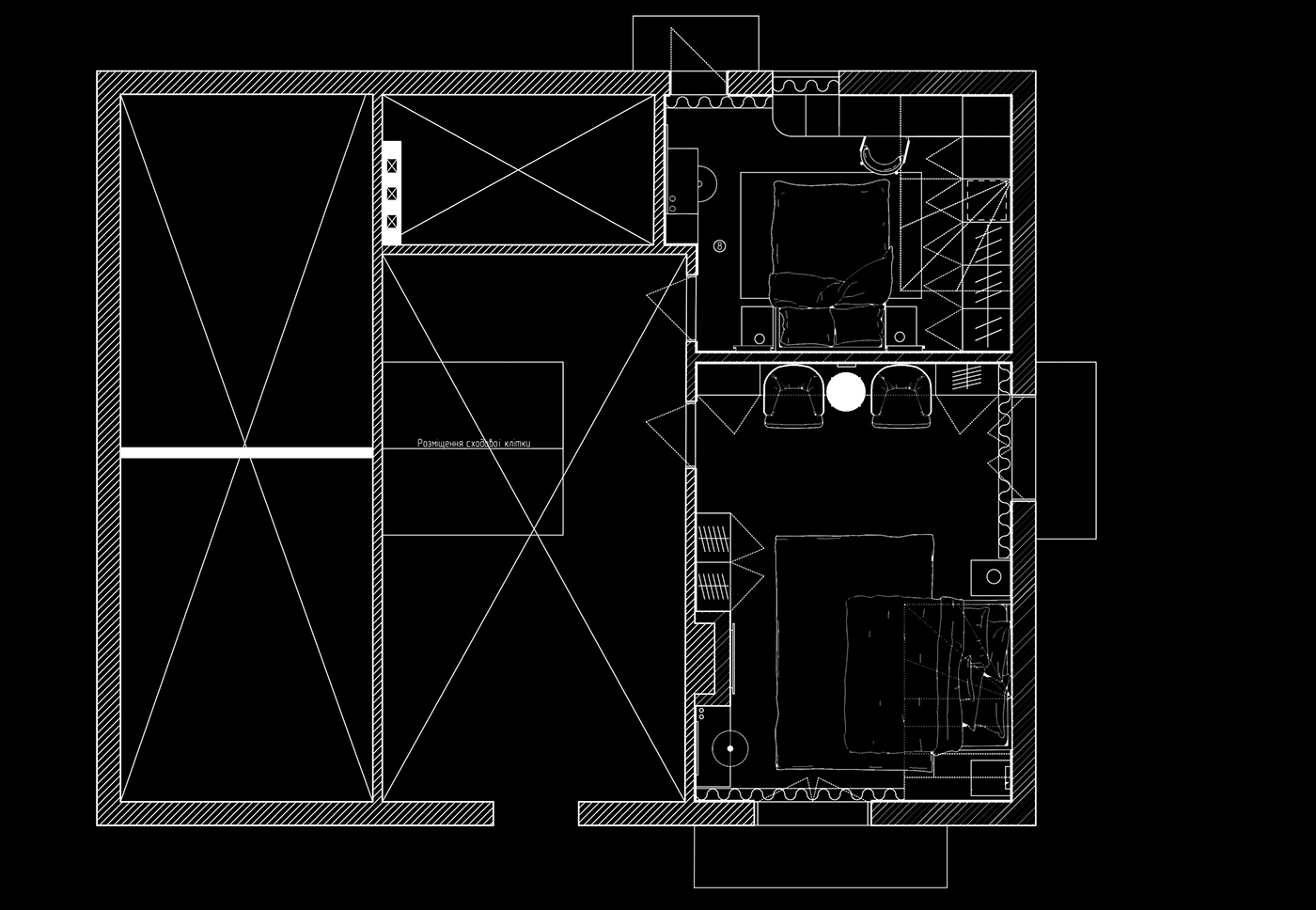 乌克兰 110㎡浅色系公寓设计-1