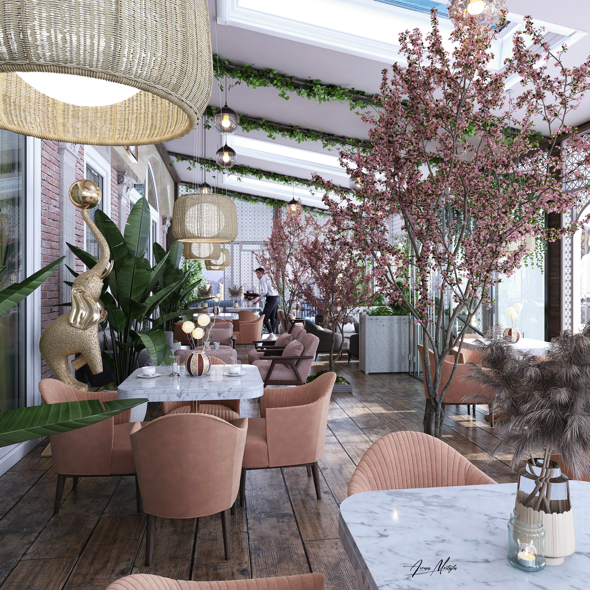 Barraha 酒店露台设计丨卡塔尔多哈丨室内设计师 Asmaa Mostafa-6