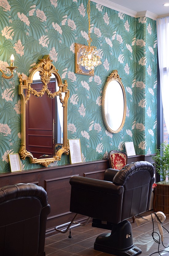 创意墙壁设计的韩式美容室-9