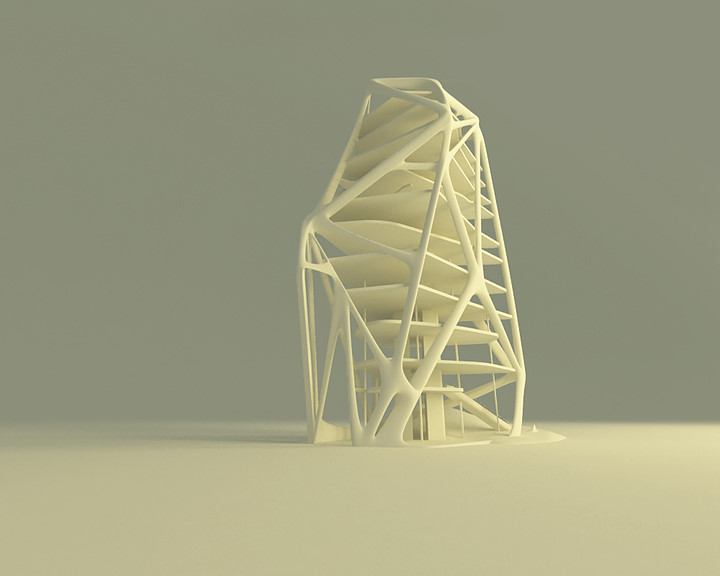 极简风格的精神建筑渲染-19