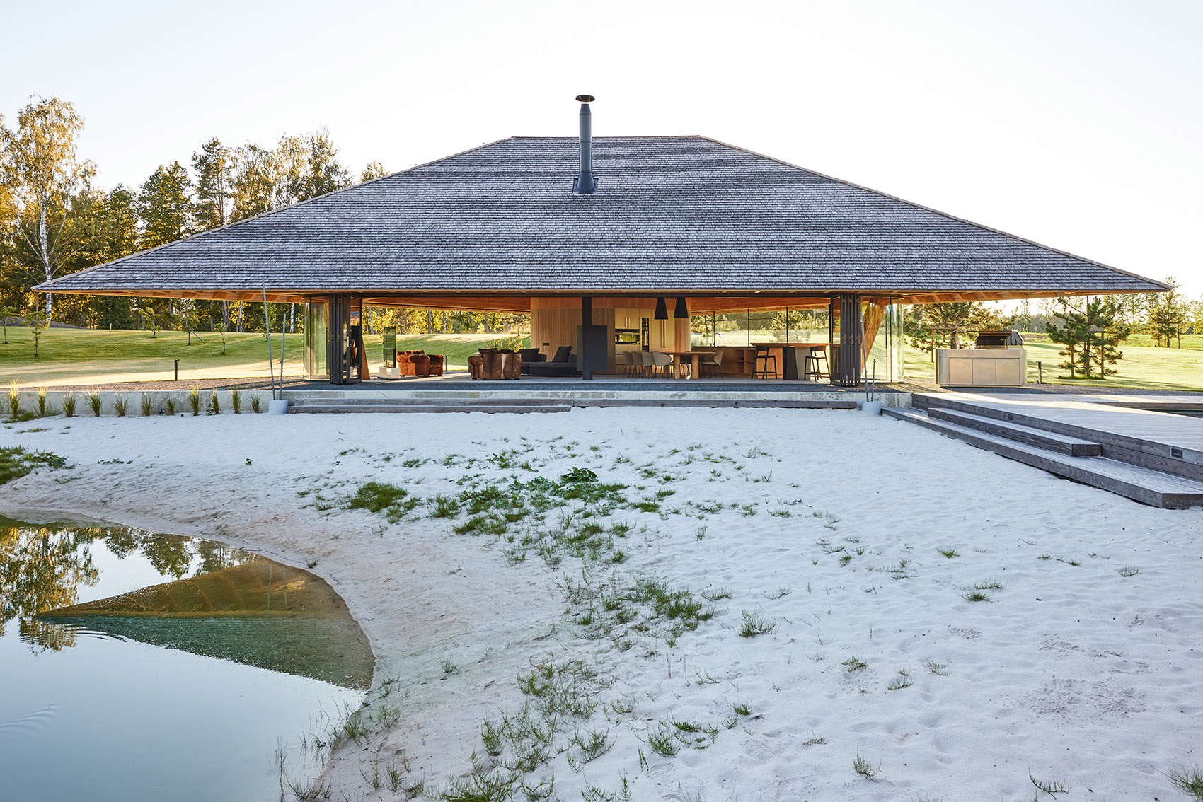 池畔小屋丨立陶宛丨HEIMA architects-39