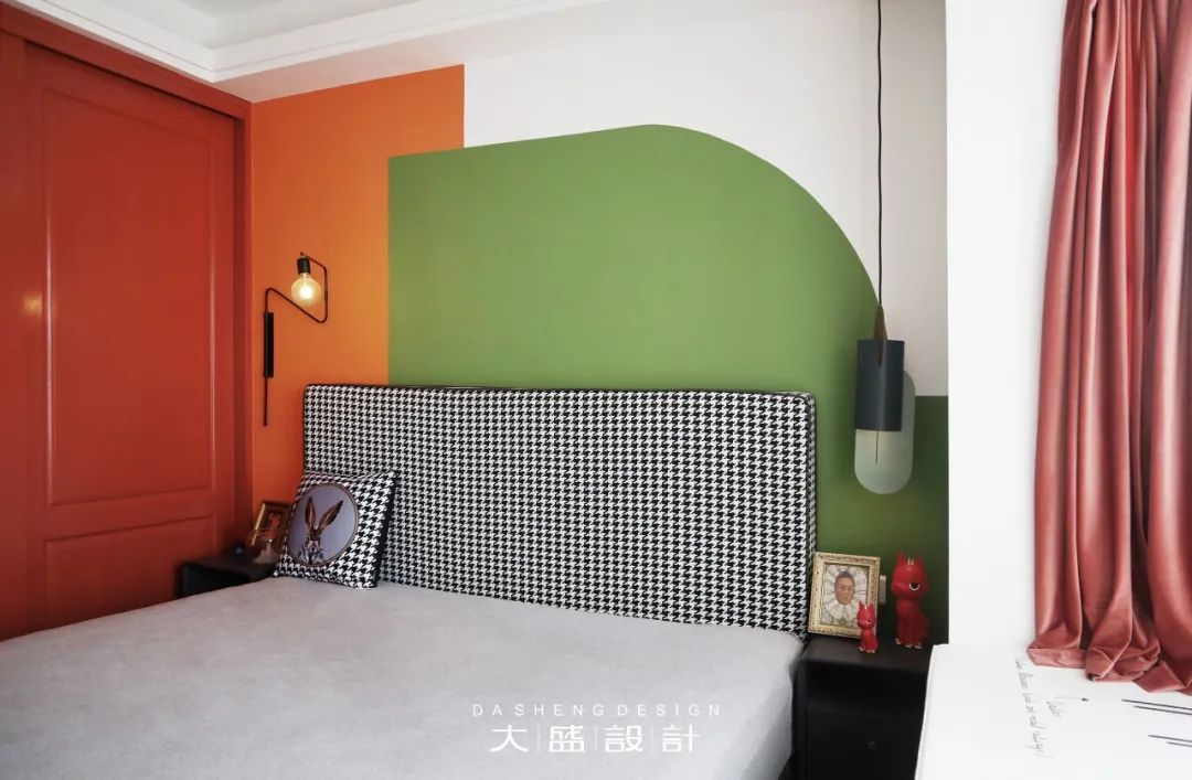 南宁 96㎡孟菲斯风格家居，色彩斑斓的甜蜜空间-64