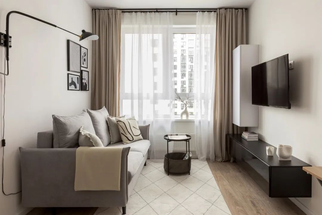 32㎡斯堪的纳维亚风格小公寓设计丨Amina Kondratyeva-0