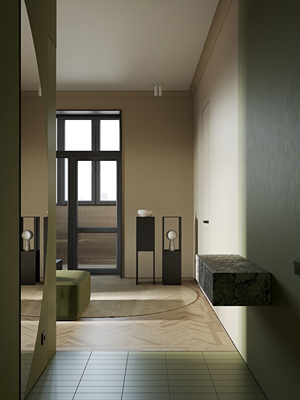 乌克兰基辅--现代清新质感公寓-5