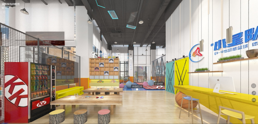 小星少儿篮球馆设计|活力满满,童趣盎然-7