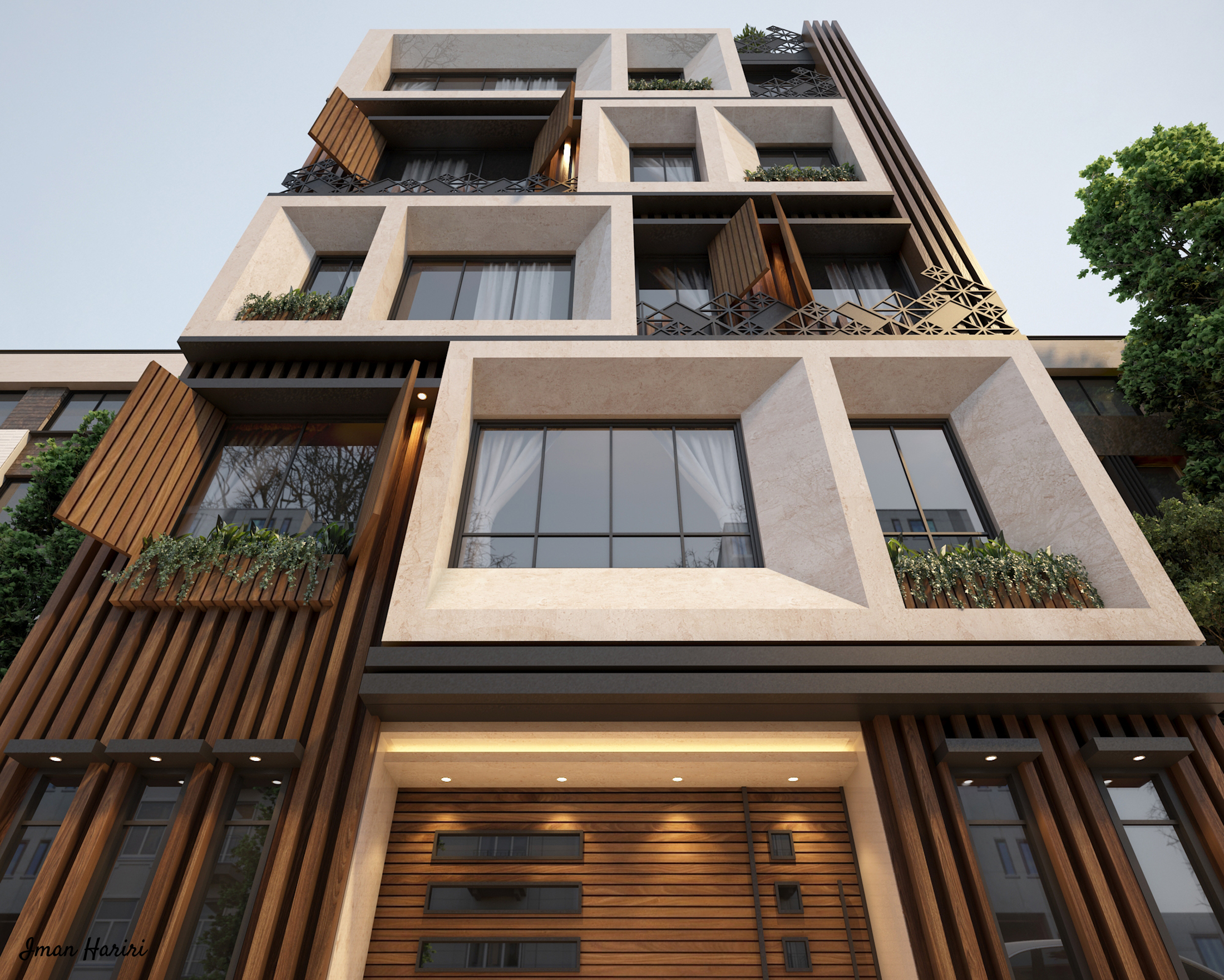 Residential modern facade deign-1