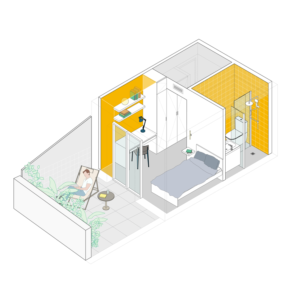 Dozen Doors Coliving · 多元共享空间探索丨西班牙马德里丨gon architects-28