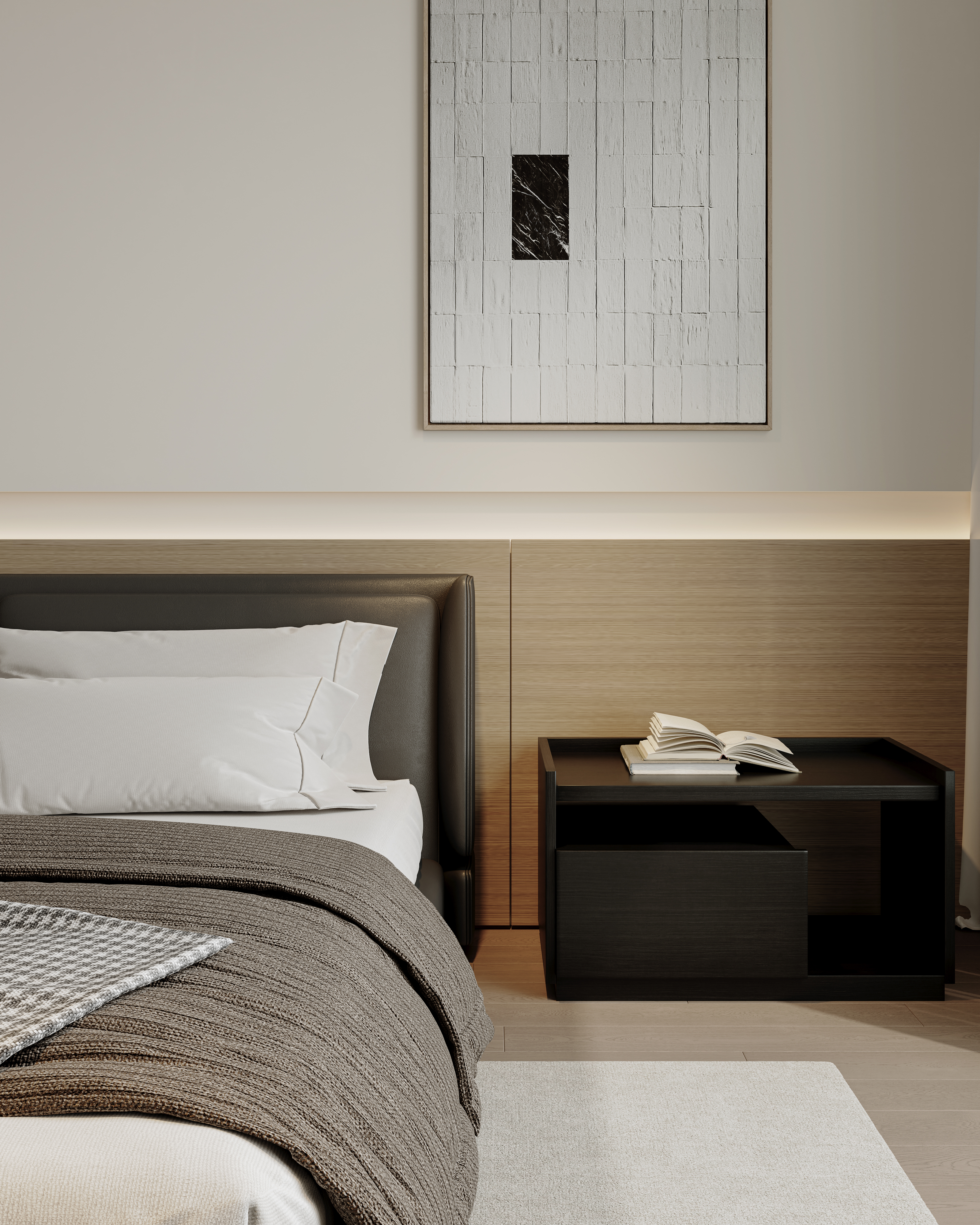 绘感视觉设计——奶油风客餐厅别墅案例-18