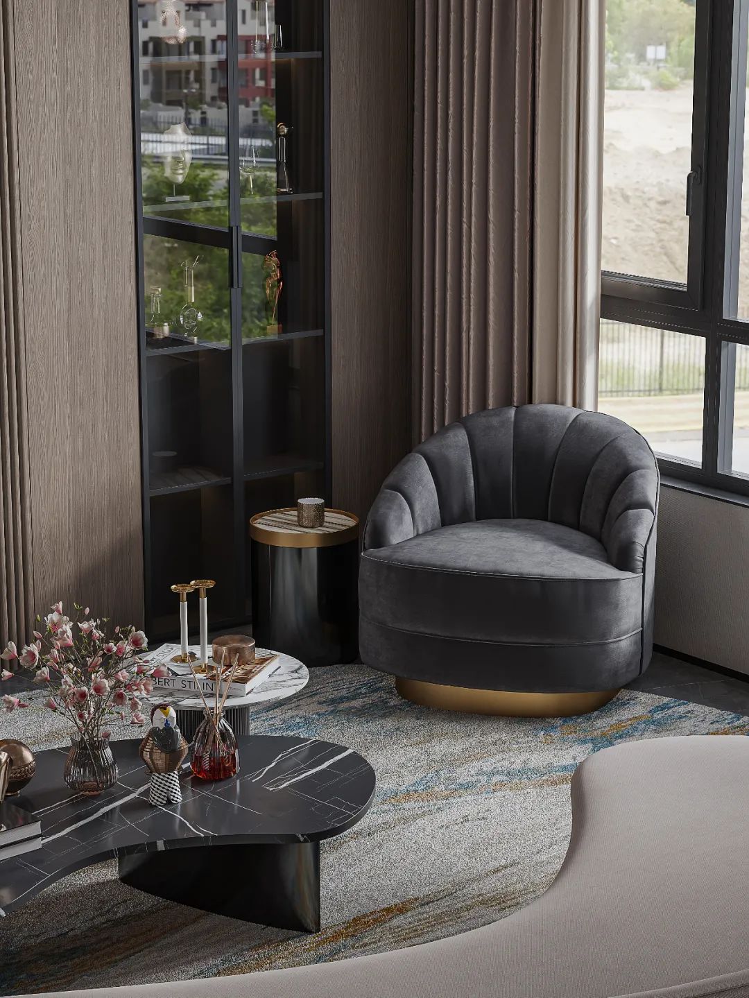 轻奢素雅三居丨陈春江-21