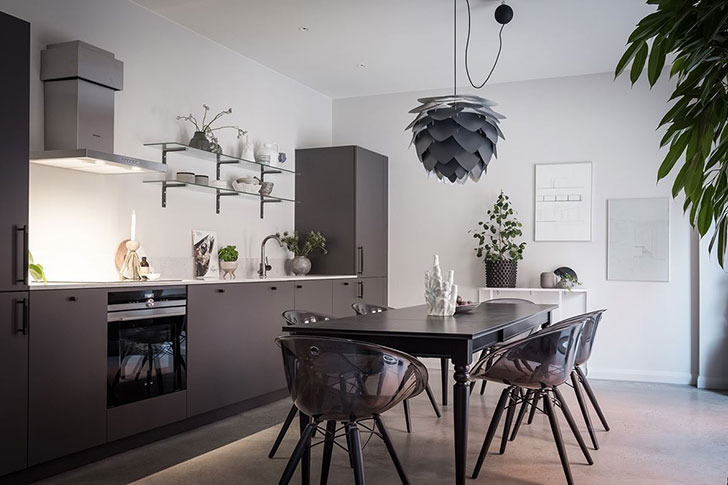 瑞典底层奇趣公寓 | 开放式明亮厨房++ 露台卧室-7