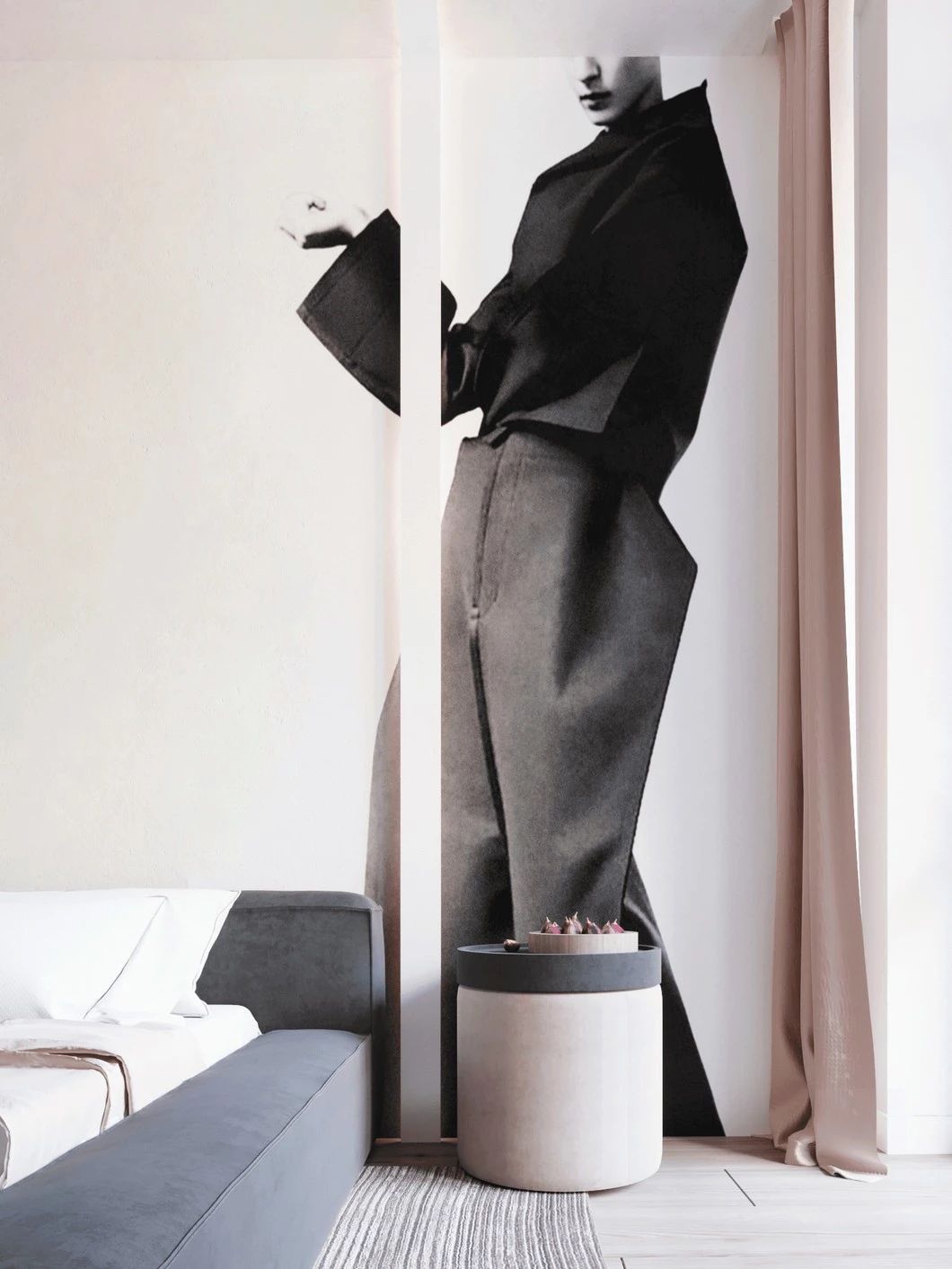 优雅灰粉配，打造梦幻家居空间-28