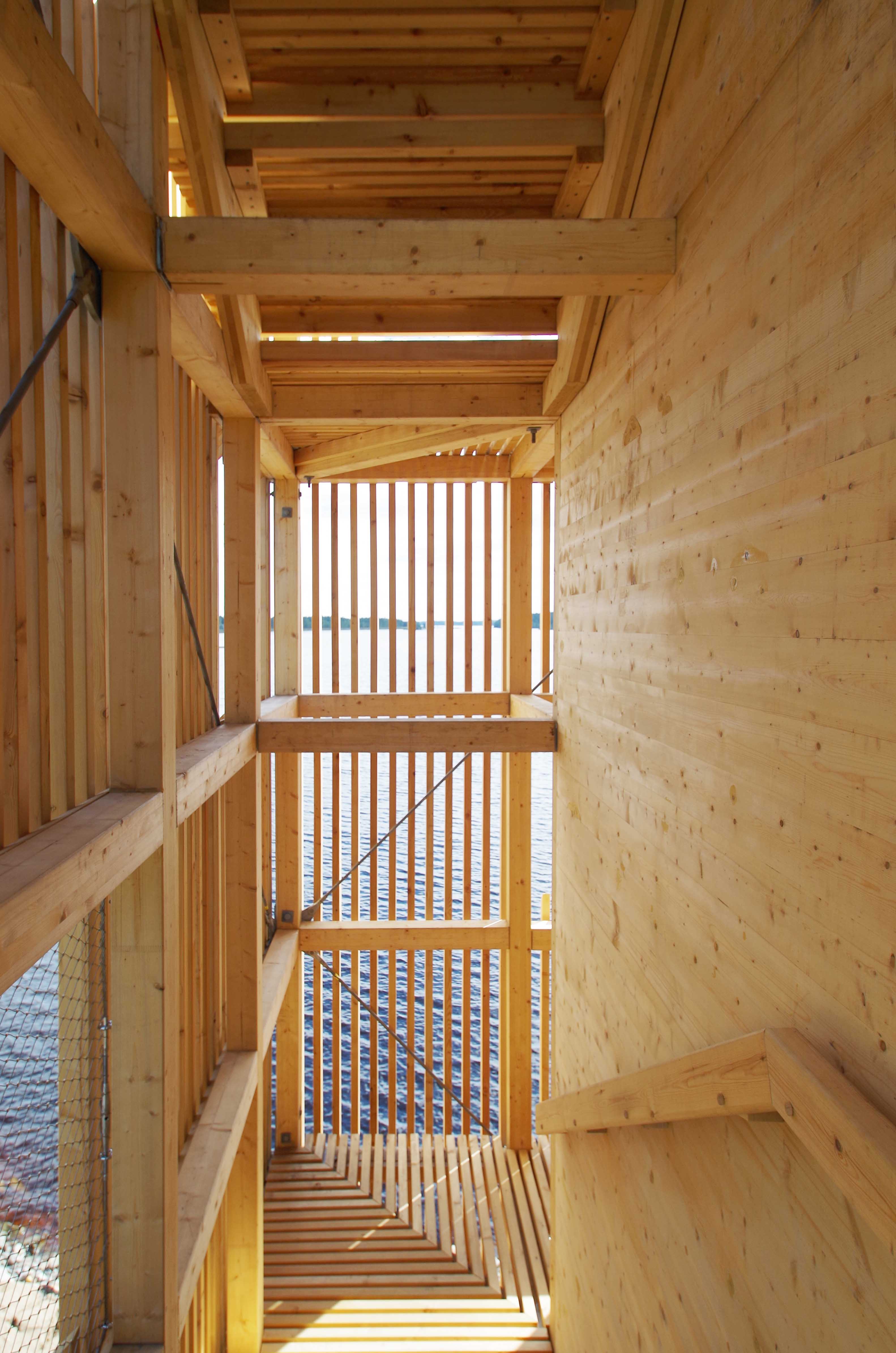 芬兰 Sein joki 市潜望镜塔——木构观景新地标-40