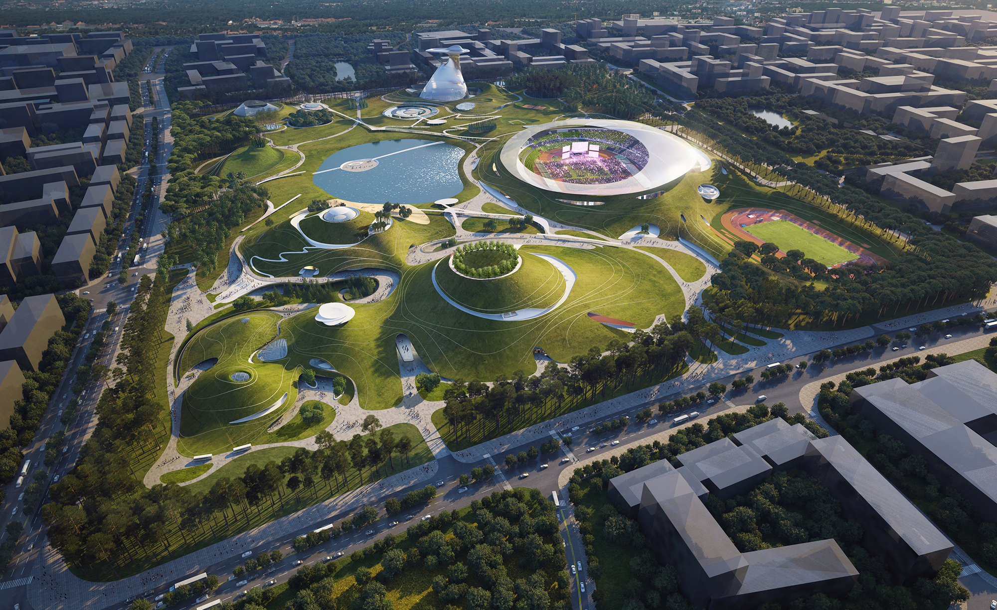 Quzhou Sports Campus（衢州体育校园）丨中国衢州丨MAD Architects-24