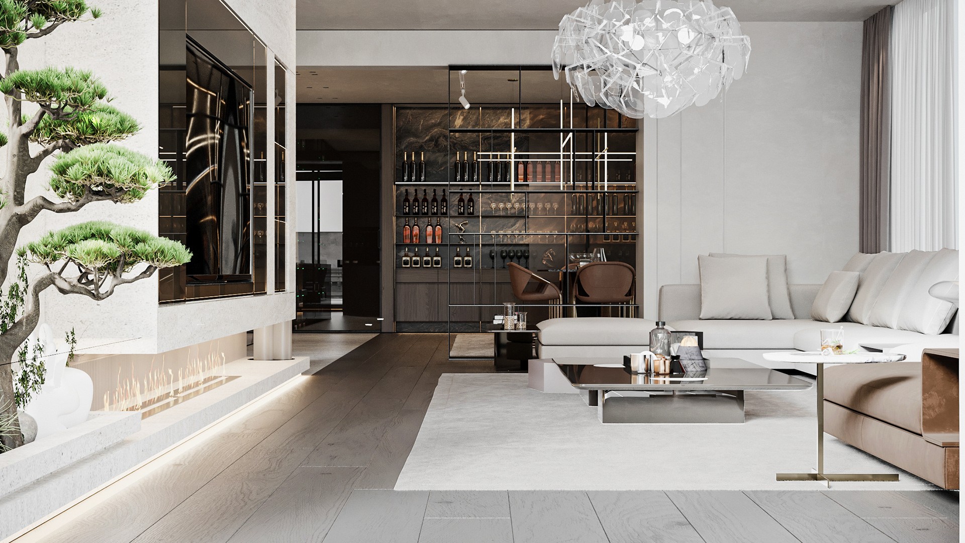 现代空间设计，石材系的完美应用！-6