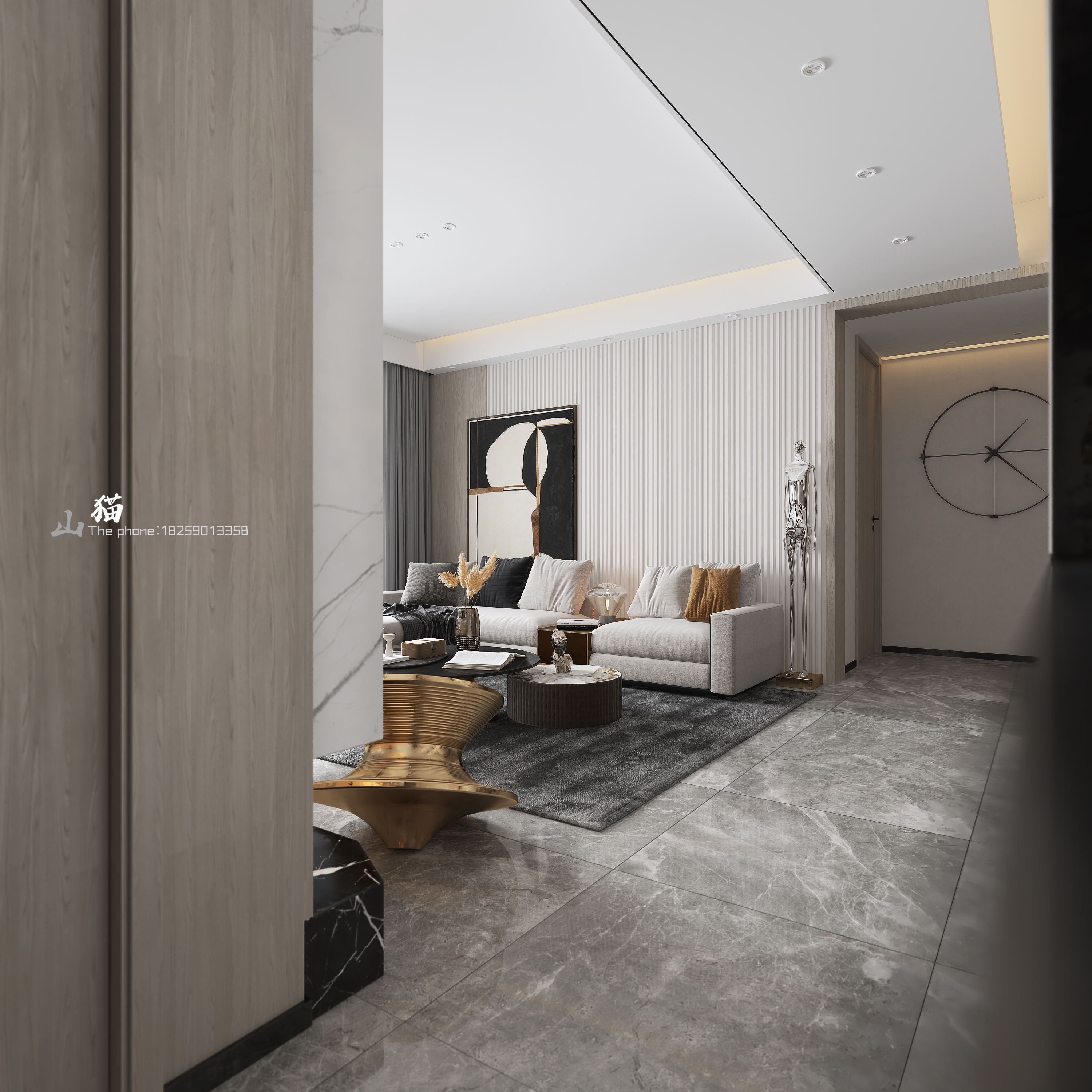 3Dmax18 打造现代居家客餐厅设计-2