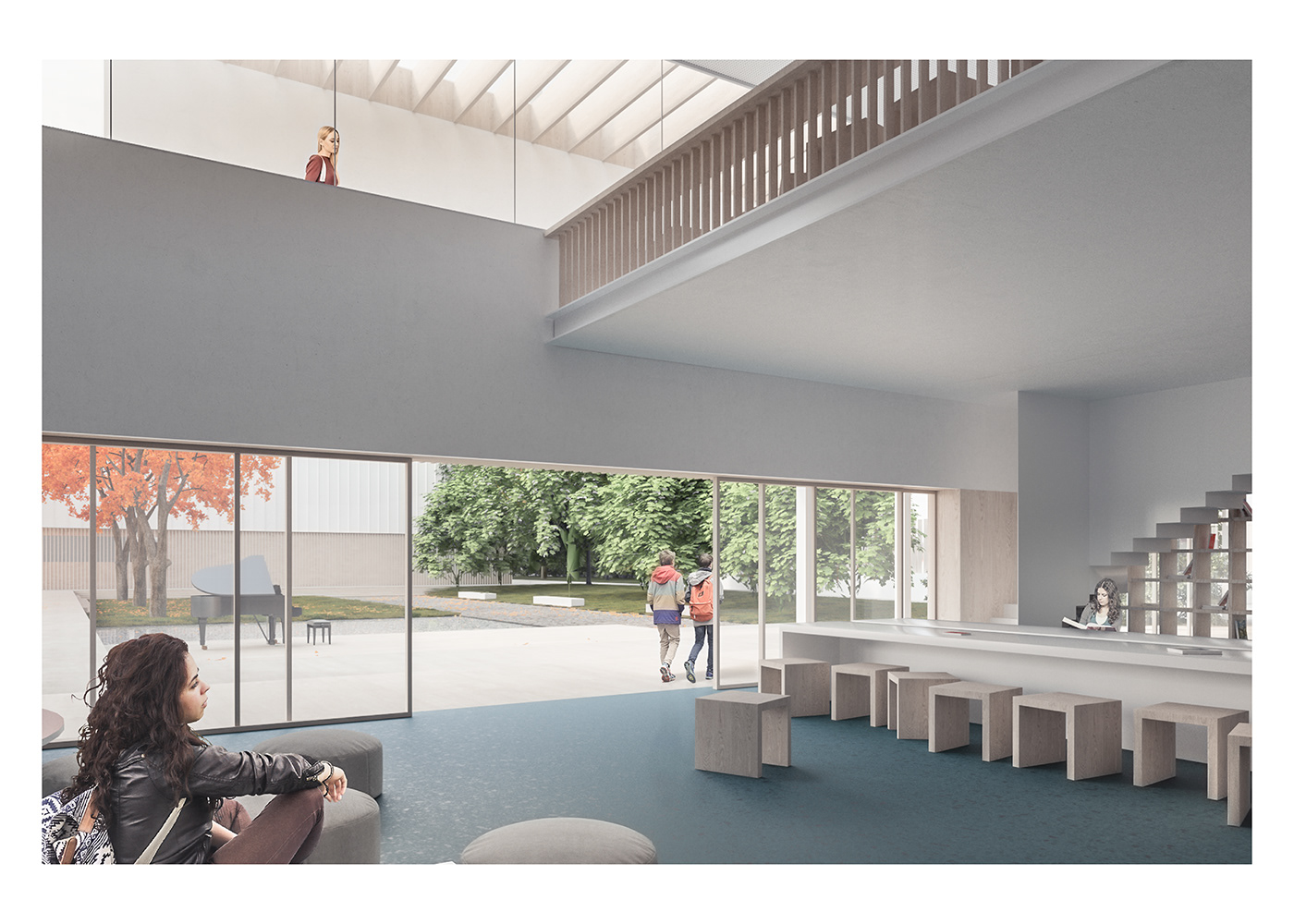绿意盎然的城市校园——Lozer 中学国际竞赛设计-10