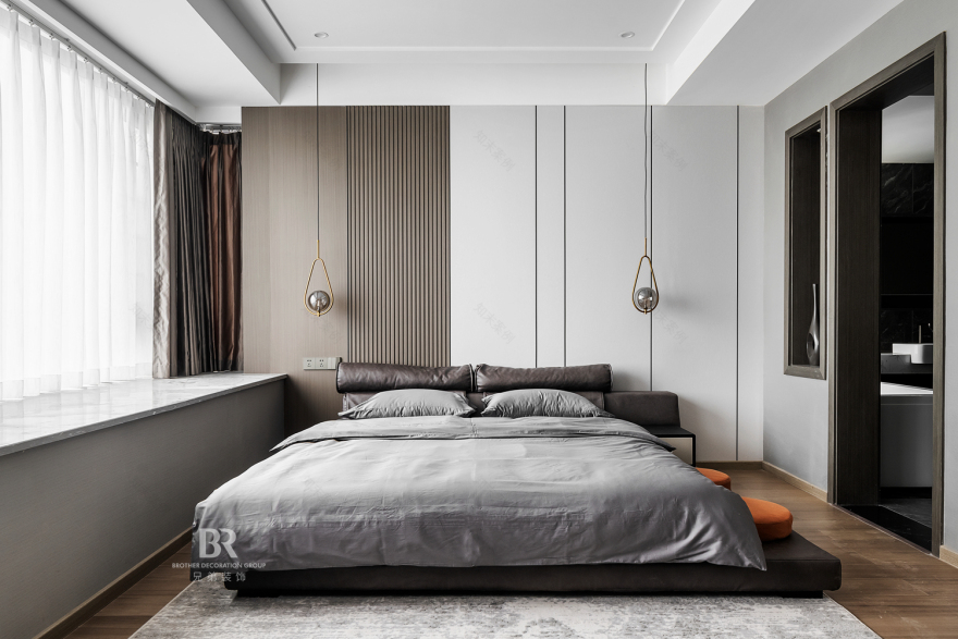 融景城馨园现代轻奢风设计丨兄弟装饰(兄弟装饰全案设计)-18