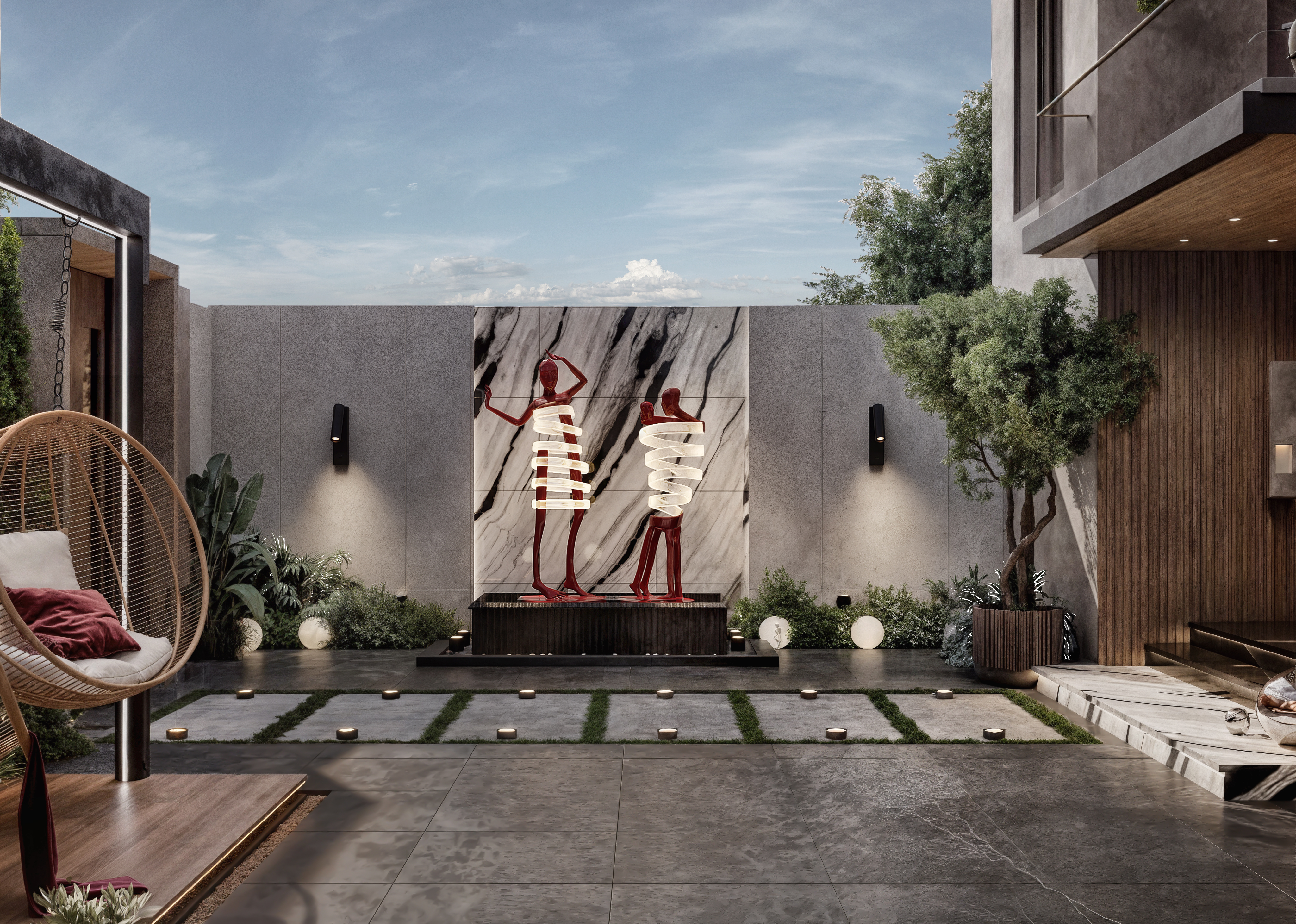 GARDEN VILLA  别墅花园设计丨MARYAN AHMED DESIGNS-6