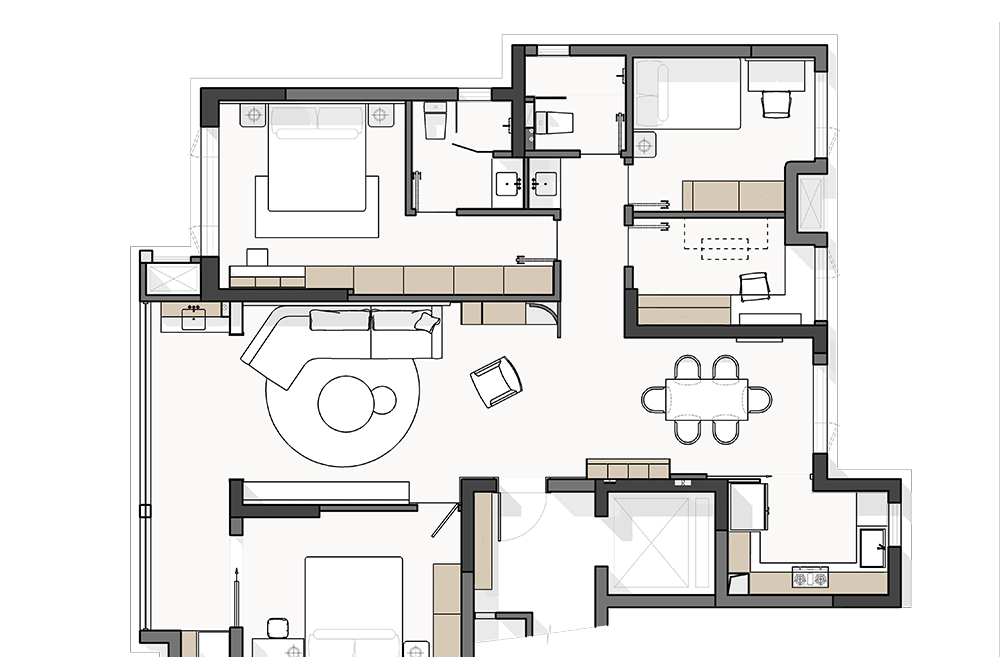 通透轻法式,柔美空间盛满四月春光丨艺境·陈设软装-46