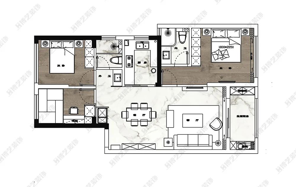 小宅变大家，平湖御龙湾现代简约设计-14