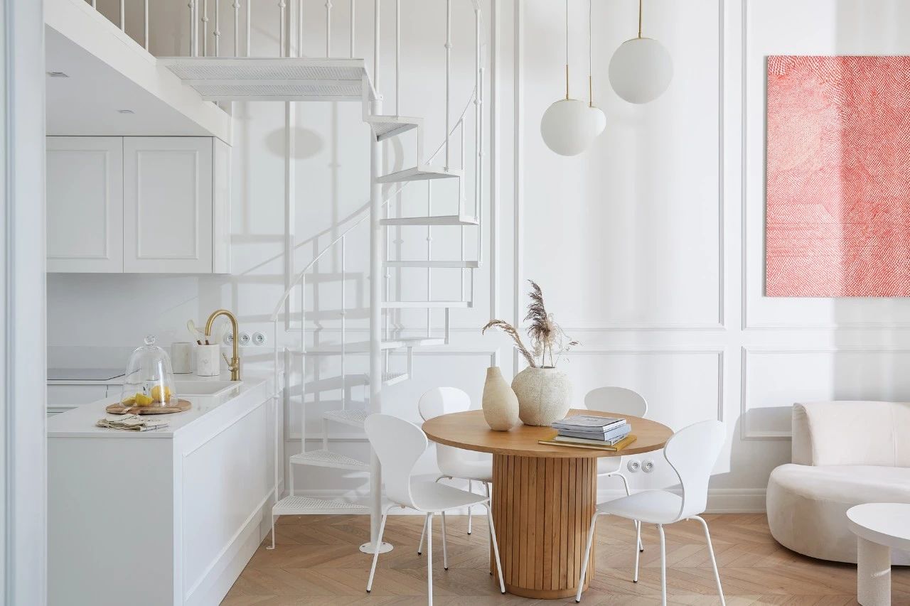 新作 Loft Factory Studio，母女俩的70㎡绝美小窝，高级感爆棚！-4