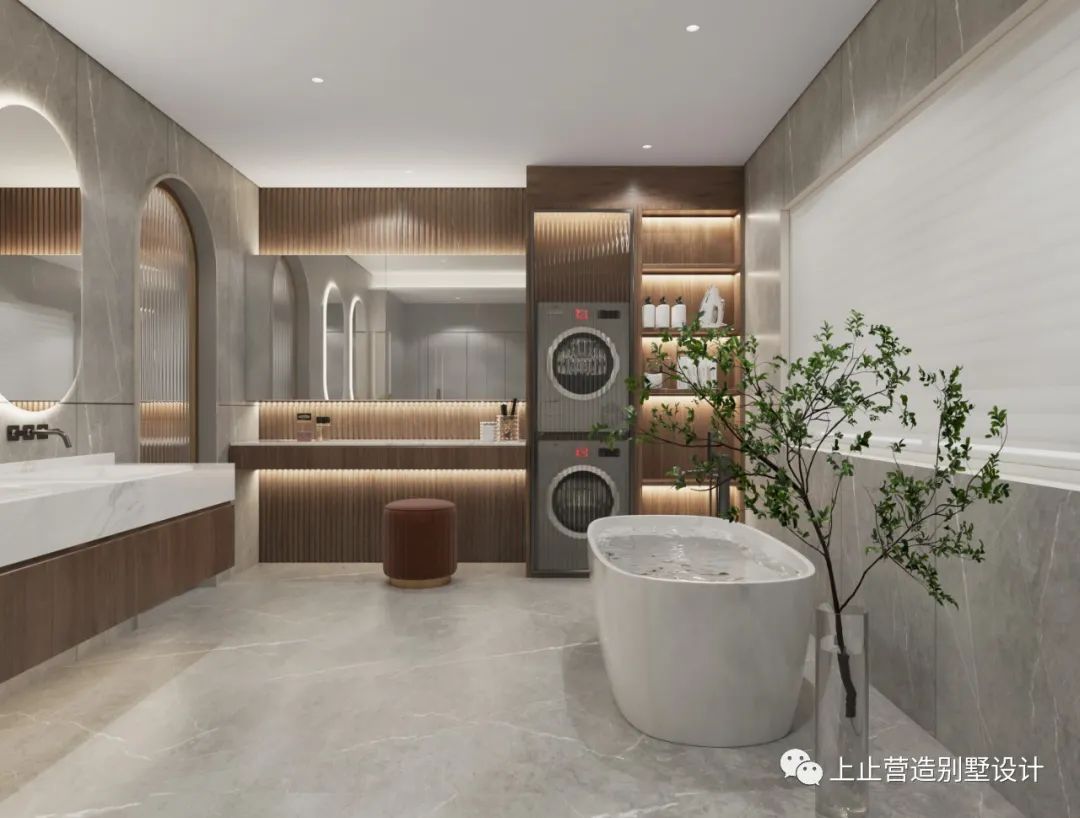 御翠园现代简约别墅设计丨中国长春丨上止营造别墅设计-23