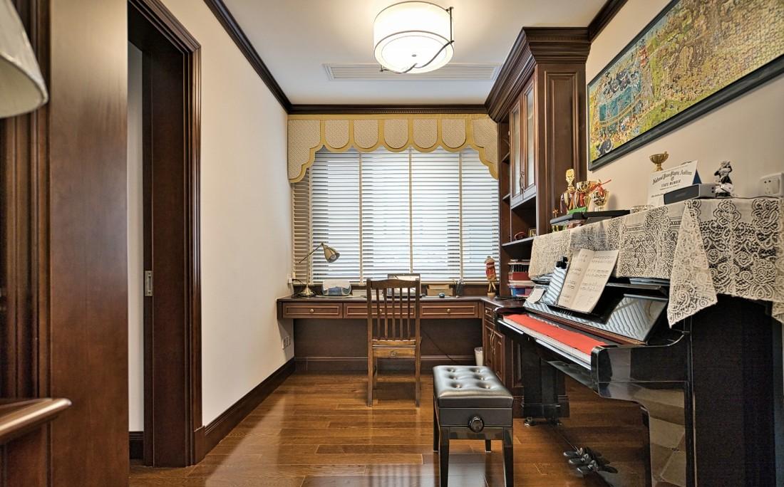 美式家居典范 | 原木浪漫,三客厅设计-7