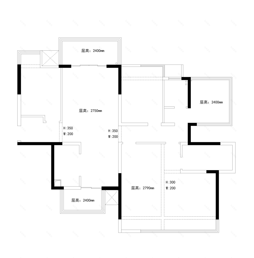 南宁领秀前城 128㎡三室设计丨中国南宁丨山楠设计-8