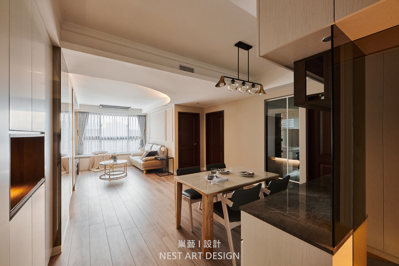 桃園龍潭輕奢華古典住宅設計丨演拓空間設計-14