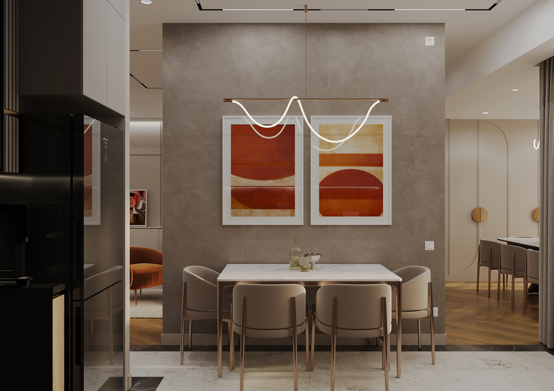 鲁尔现代室内设计

注：由于Lu·ery不太明确具体是什么，推测可能是鲁尔，此处按音译处理若有更准确背景信息，可进一步修正 丨ArmeniaYerevan丨Nelly Manukian,toon.project-23